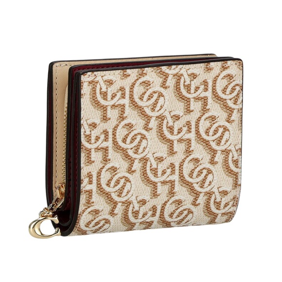 COACH Monogram AOP Snap Wallet - Picture 1 of 9